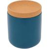 image:imageCeramic and Cork Breathable Garlic Keeper to Allow Air Flor for Freshness Stackable Space Saving Cork Lid Natural Cork and Red CeramicTeal
