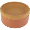 image:imageCeramic and Cork Large Breathable Produce Bowl with Lid to Naturally Extend Produce Freshness Natural Cork and Teal CeramicTerra Cotta
