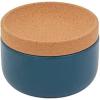 image:imageKamenstein Ceramic and Cork Salt Pig with Easy Lift Lid for Easy Access BlackTeal