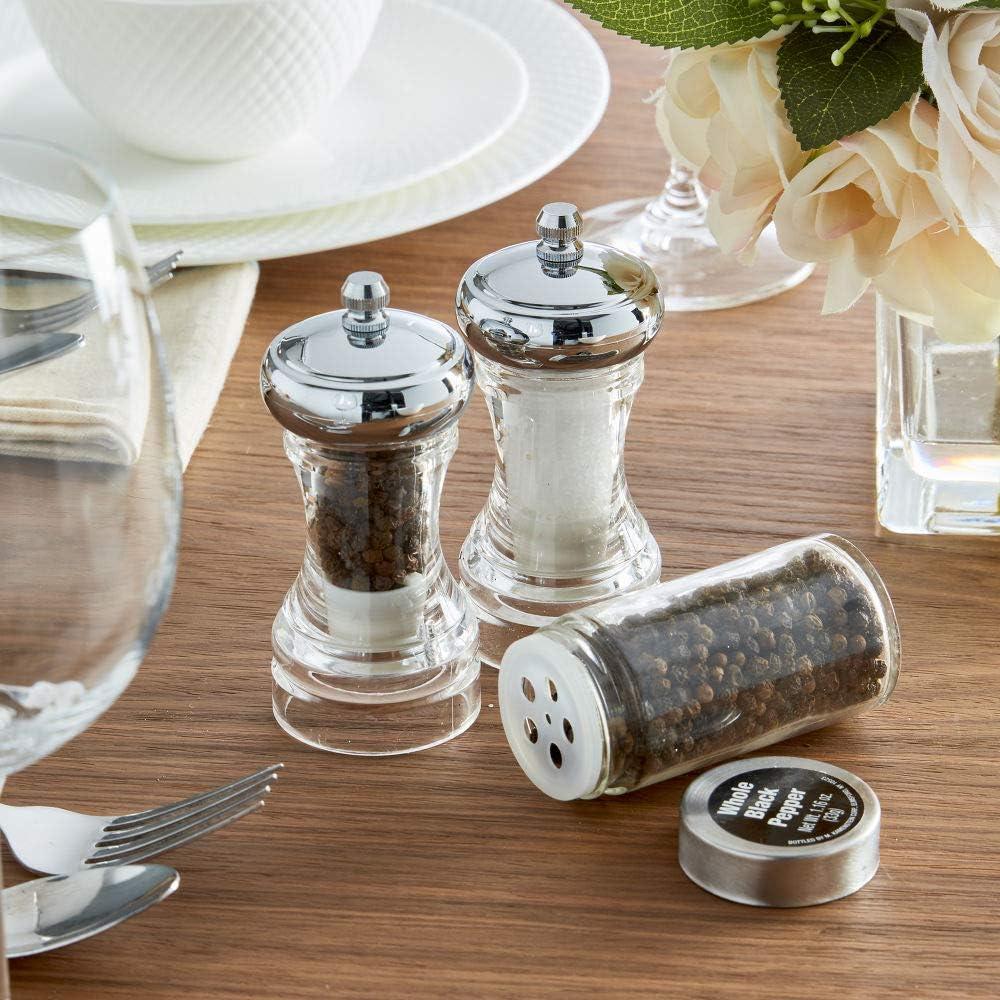 image:imageKAMENSTEIN Dual Plastic Grinder Filled with Sea Salt and Pepper Chrome