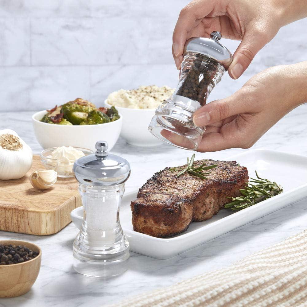 image:imageKAMENSTEIN Dual Plastic Grinder Filled with Sea Salt and Pepper Chrome