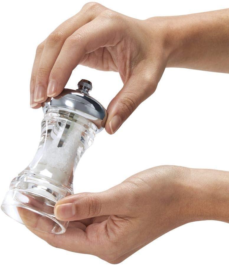 image:imageKAMENSTEIN Dual Plastic Grinder Filled with Sea Salt and Pepper Chrome