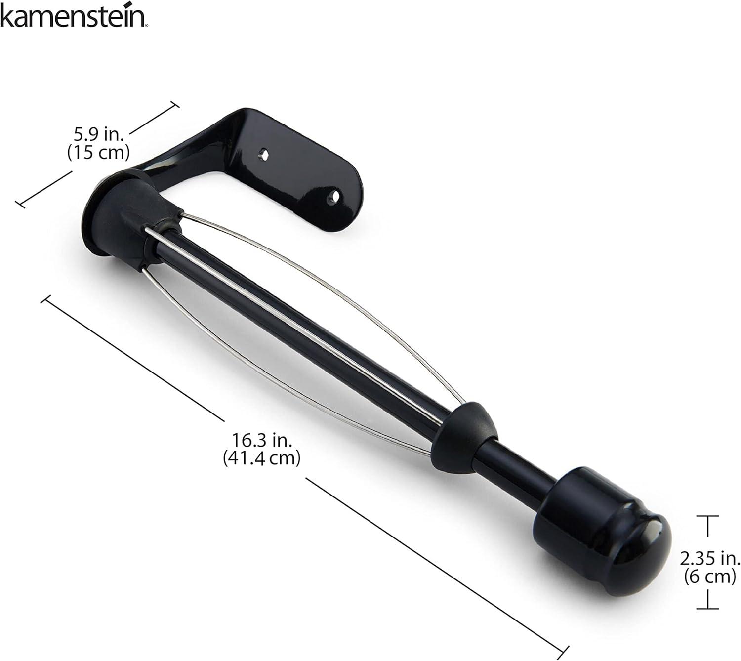 image:imageKamenstein 5136780 Perfect Tear Patented Wall Mount Paper Towel Holder with Rounded Finial 14Inch Black14Inch