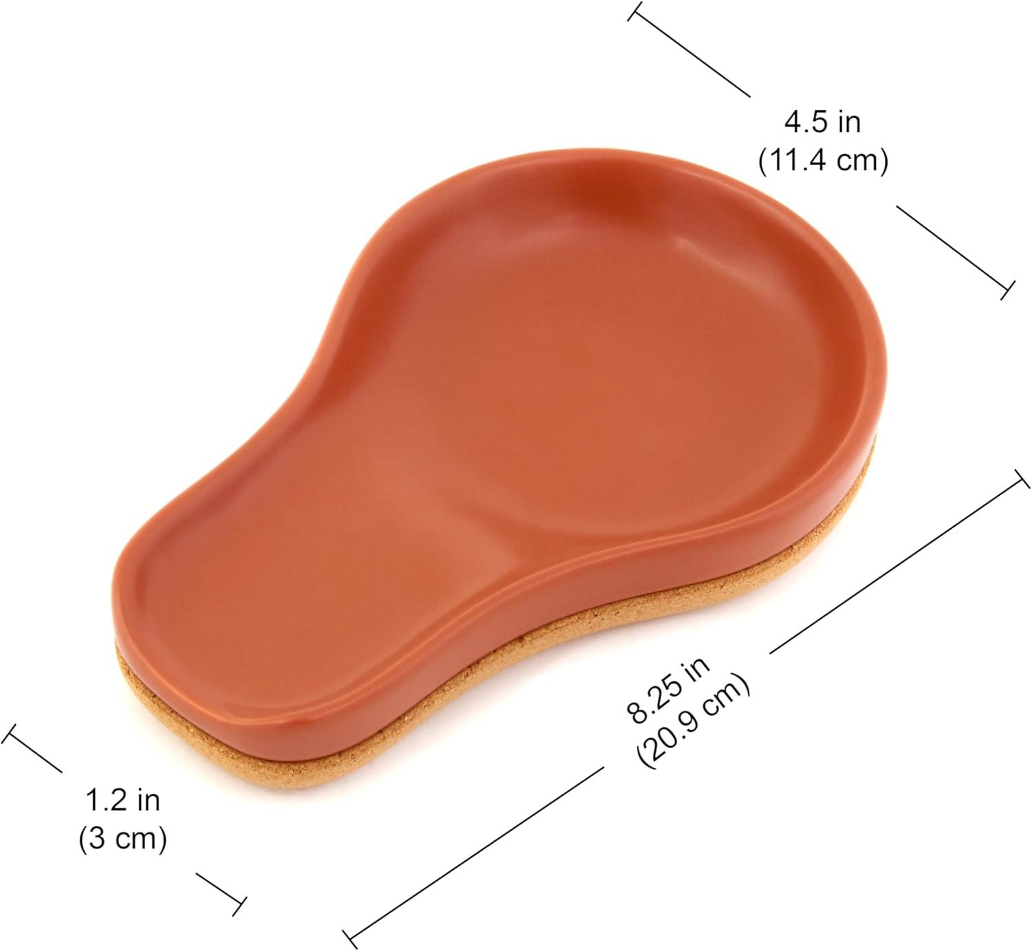 image:imageKamenstein Ceramic and Cork Spoon Rest for Kitchen Counter and Stovetop Protection from Spills and Scratches natural cork and white ceramicTerra Cotta