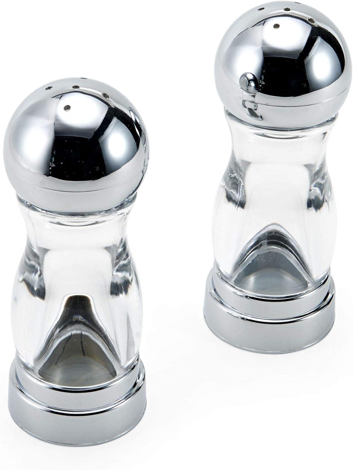 image:imageKamenstein Chrome Salt and Pepper Shaker Set 55inch