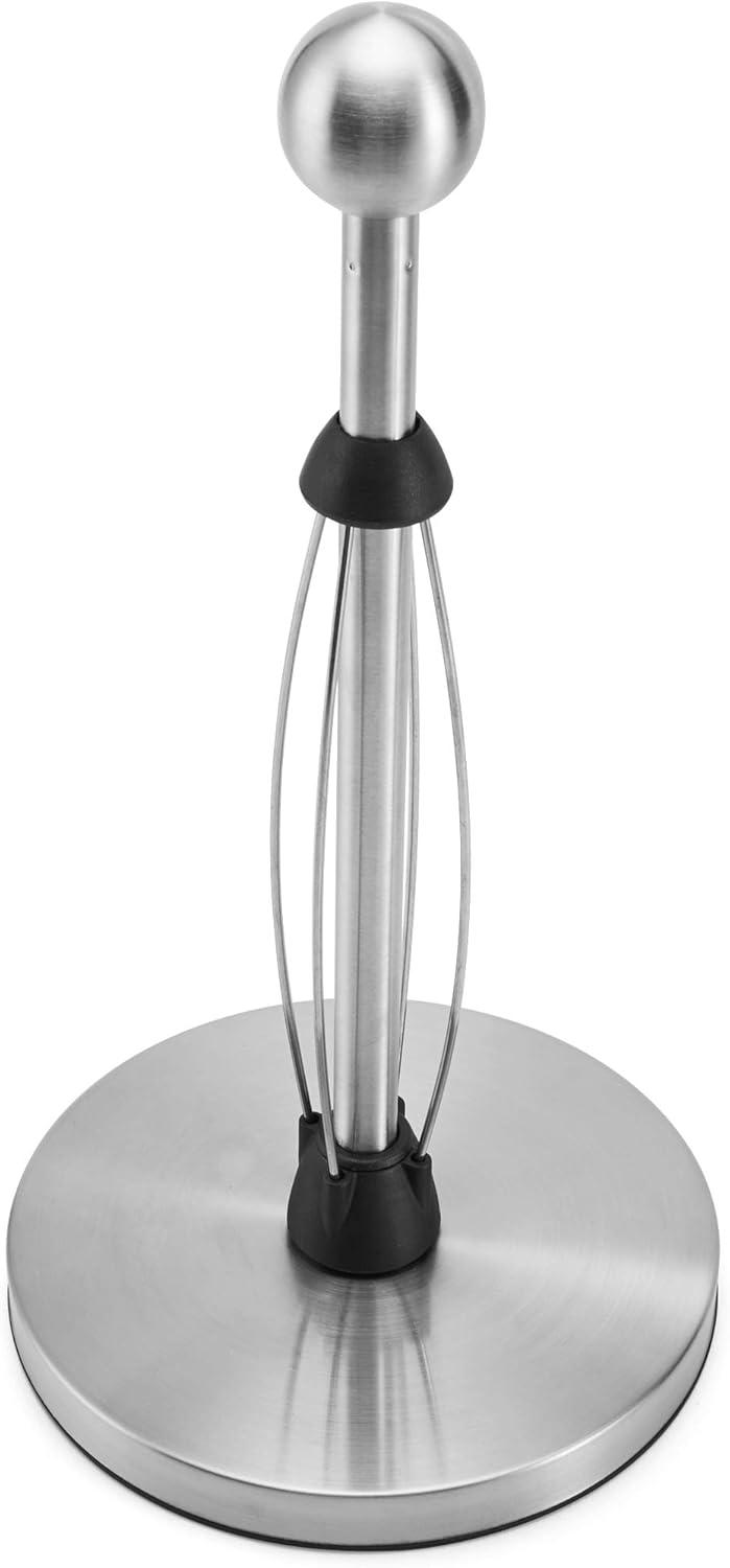 image:imageKamenstein Perfect Tear Low Profile Stainless Steel Countertop Paper Towel Holder Ball Finial One Handed Pull No Unraveling Weighted Base Prevents Tipping 13 Inch