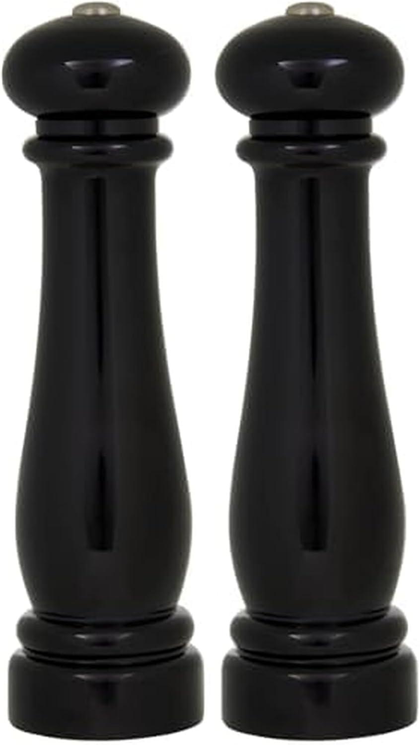 image:imageKamenstein Traditional Glossy Battery Operated Grinder for Salt or Peppercorns Easy to Use with One Handed Push of a Button Runs on Batteries batteries not Included 10in BlackBlack