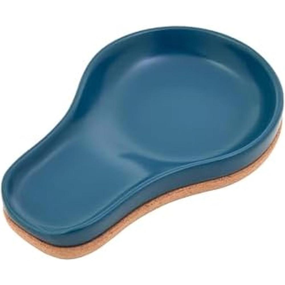 image:imageKamenstein Ceramic and Cork Spoon Rest for Kitchen Counter and Stovetop Protection from Spills and Scratches natural cork and white ceramicTeal