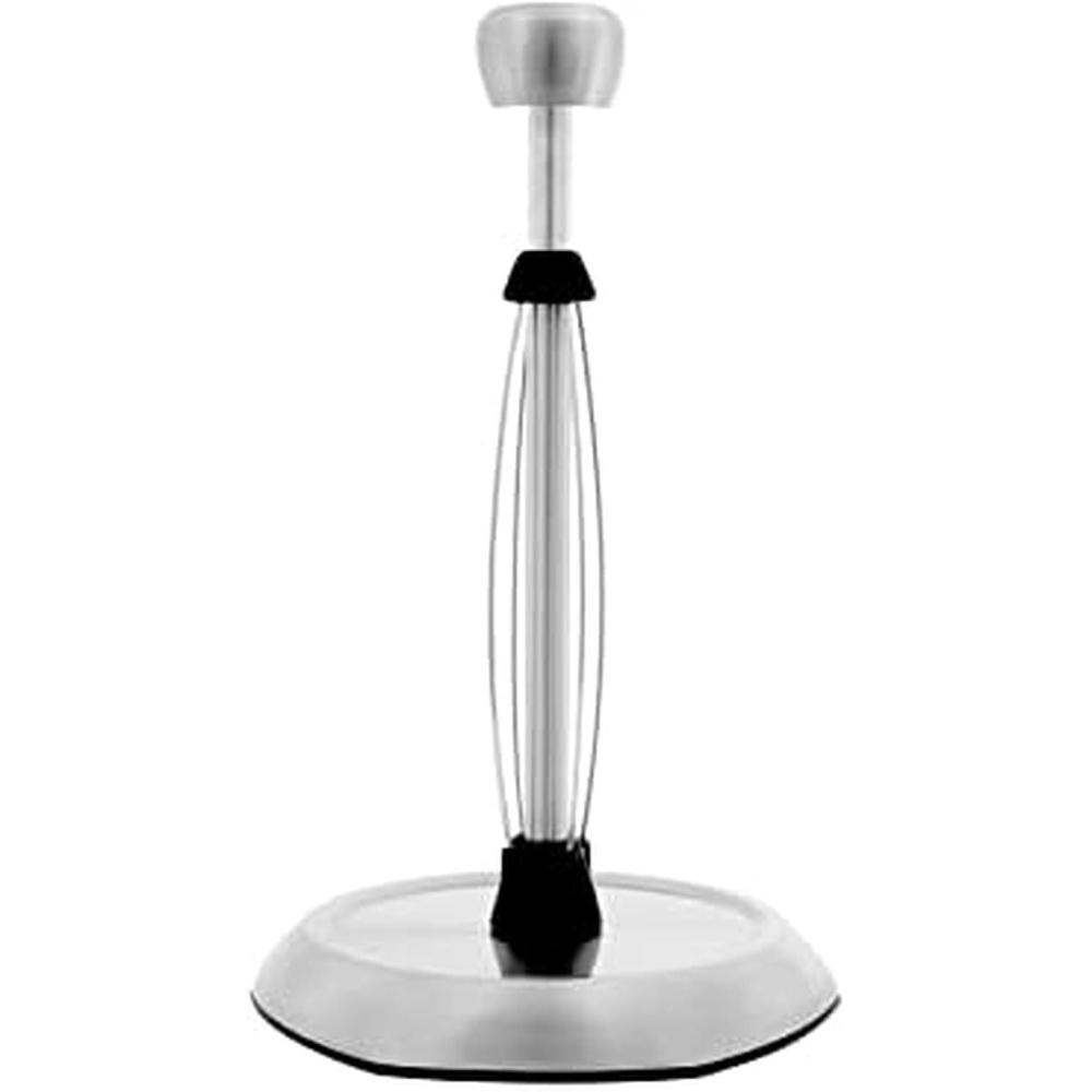 image:imageKamenstein Hexagon Base Perfect Tear Stainless Steel Countertop Paper Towel Holder One Handed Pull No Unraveling Weighted Base Prevents Tipping 14 Inch