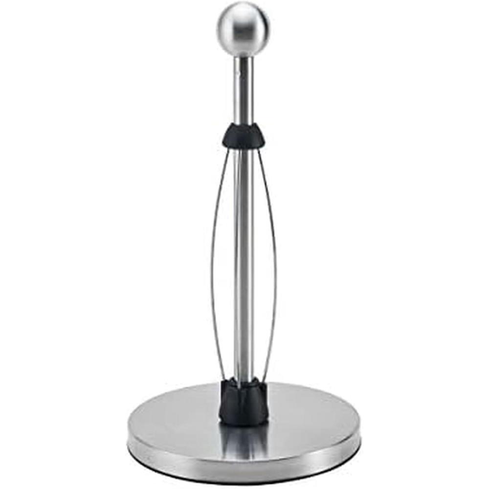 image:imageKamenstein Perfect Tear Low Profile Stainless Steel Countertop Paper Towel Holder Ball Finial One Handed Pull No Unraveling Weighted Base Prevents Tipping 13 Inch