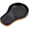 image:imageKamenstein Ceramic and Cork Spoon Rest for Kitchen Counter and Stovetop Protection from Spills and Scratches natural cork and white ceramicBlack