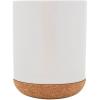image:imageKamenstein White Ceramic Kitchen Utensil Crock with Cork Base  Stylish Countertop Storage for Spatulas Spoons Whisks  Modern Design 5 Inch Diameter 65 Inch Height