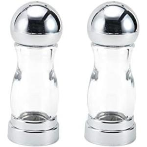 Kamenstein Chrome Salt and Pepper Shaker Set, 5.5-inch