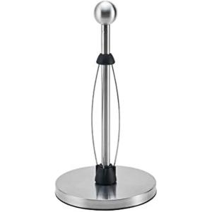 Kamenstein Perfect Tear Low Profile Stainless Steel Countertop Paper Towel Holder, Ball Finial, One Handed Pull, No Unraveling, Weighted Base Prevents Tipping, 13 Inch