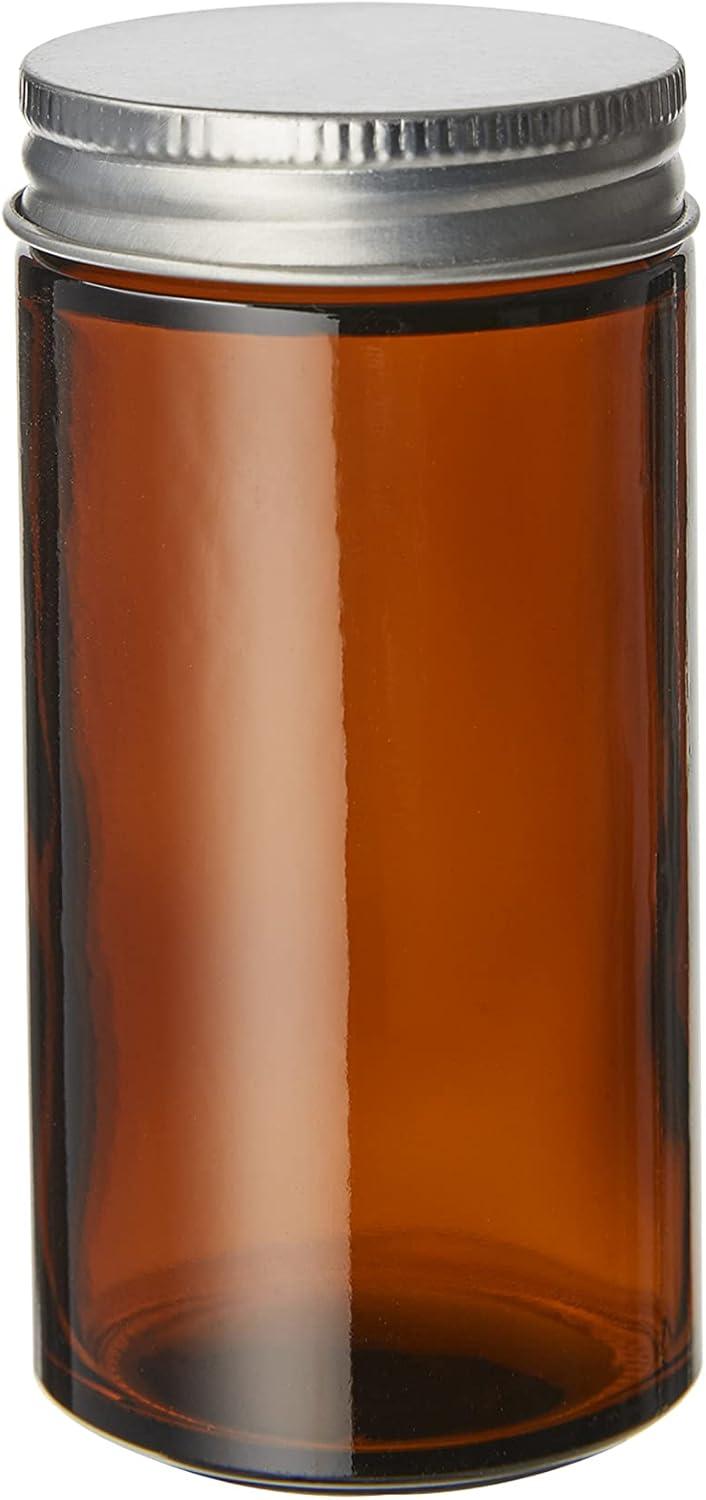 image:imageKamenstein 5244227 Empty Jars With Black Cap Set Of 12 3OunceAmber