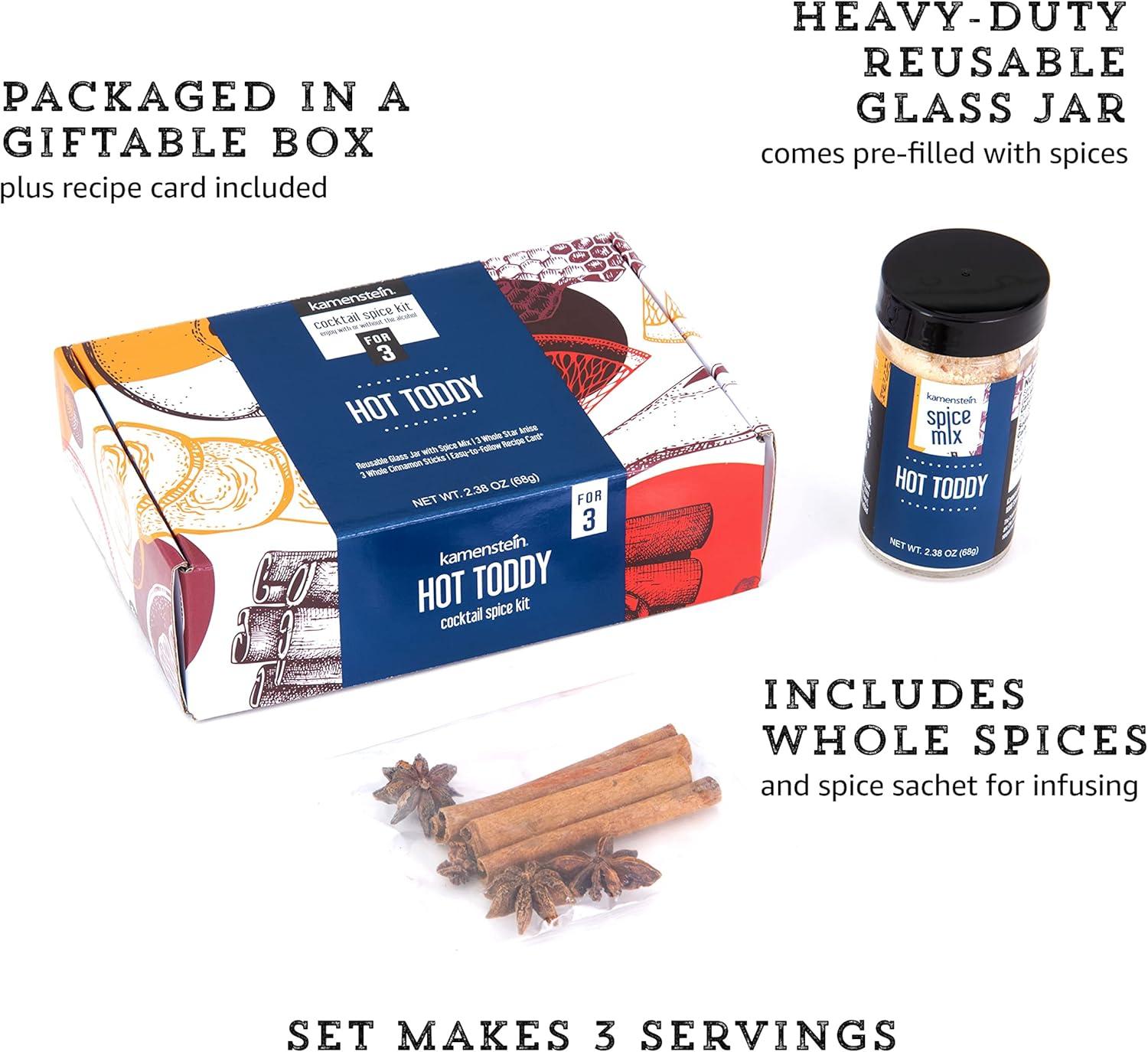 image:imageKamenstein Mulled Wine Cocktail Set Giftbox Includes Everyting to Make the Perfect Seasonal for 12 Servings Pre Measured Spices Gift Holiday Entertaining or Hosting 675 x 425 x 2InchHot Toddy