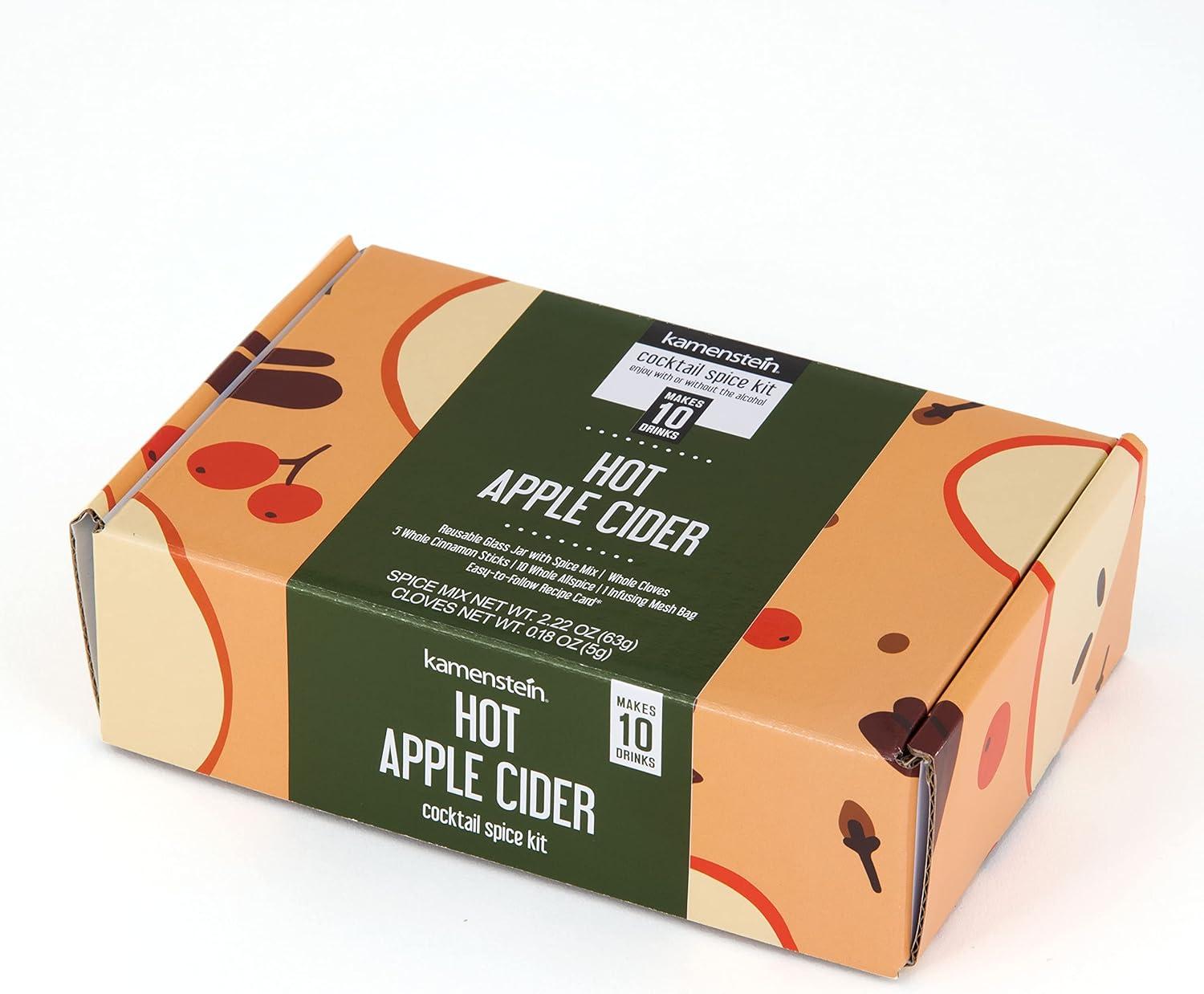 image:imageKamenstein Mulled Wine Cocktail Set Giftbox Includes Everyting to Make the Perfect Seasonal for 12 Servings Pre Measured Spices Gift Holiday Entertaining or Hosting 675 x 425 x 2InchHot Apple Cider