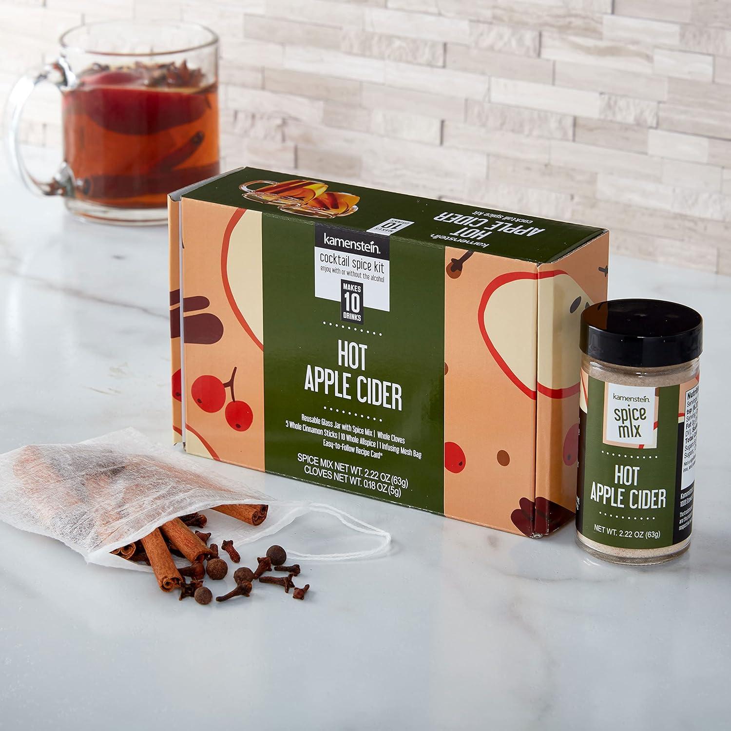 image:imageKamenstein Mulled Wine Cocktail Set Giftbox Includes Everyting to Make the Perfect Seasonal for 12 Servings Pre Measured Spices Gift Holiday Entertaining or Hosting 675 x 425 x 2InchHot Apple Cider