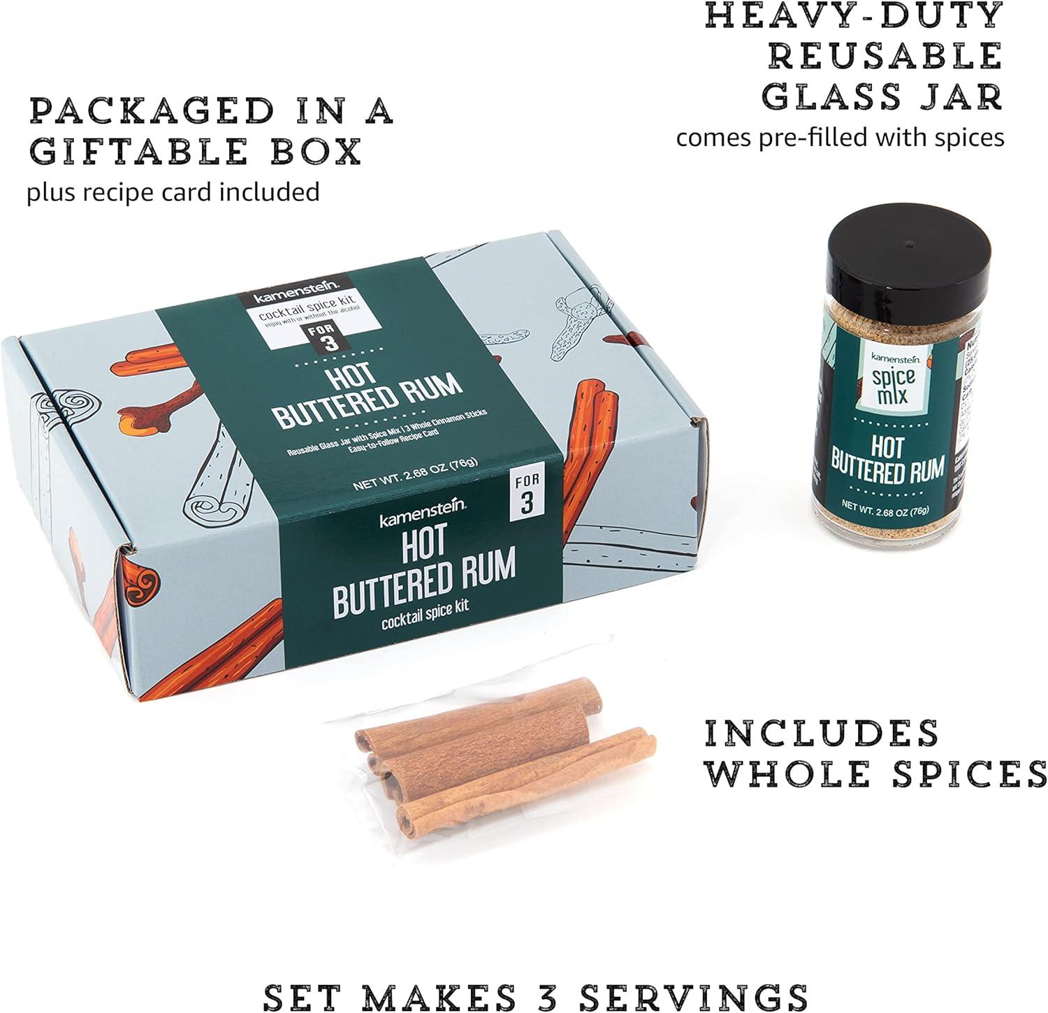 image:imageKamenstein Mulled Wine Cocktail Set Giftbox Includes Everyting to Make the Perfect Seasonal for 12 Servings Pre Measured Spices Gift Holiday Entertaining or Hosting 675 x 425 x 2InchHot Buttered