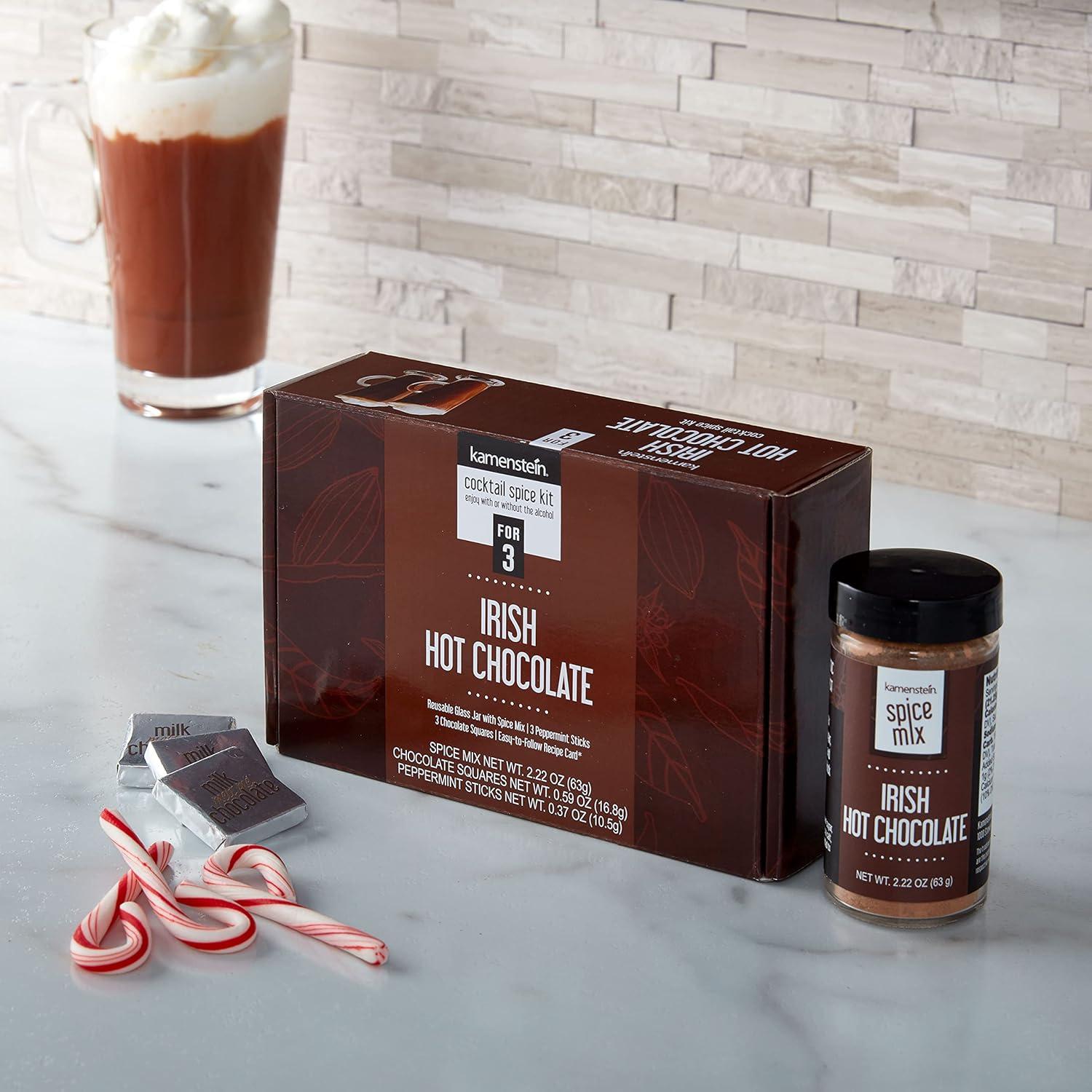image:imageKamenstein Mulled Wine Cocktail Set Giftbox Includes Everyting to Make the Perfect Seasonal for 12 Servings Pre Measured Spices Gift Holiday Entertaining or Hosting 675 x 425 x 2InchIrish Hot Chocolate