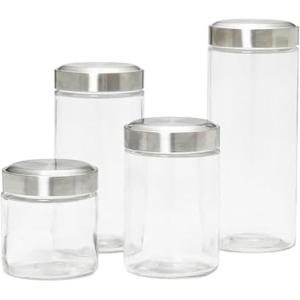 Kamenstein Glass Canisters, Set of 4